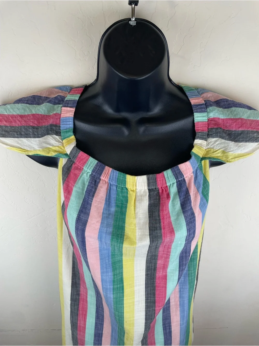 J. Crew Multicolor Vertical Stripe Cotton Sundress